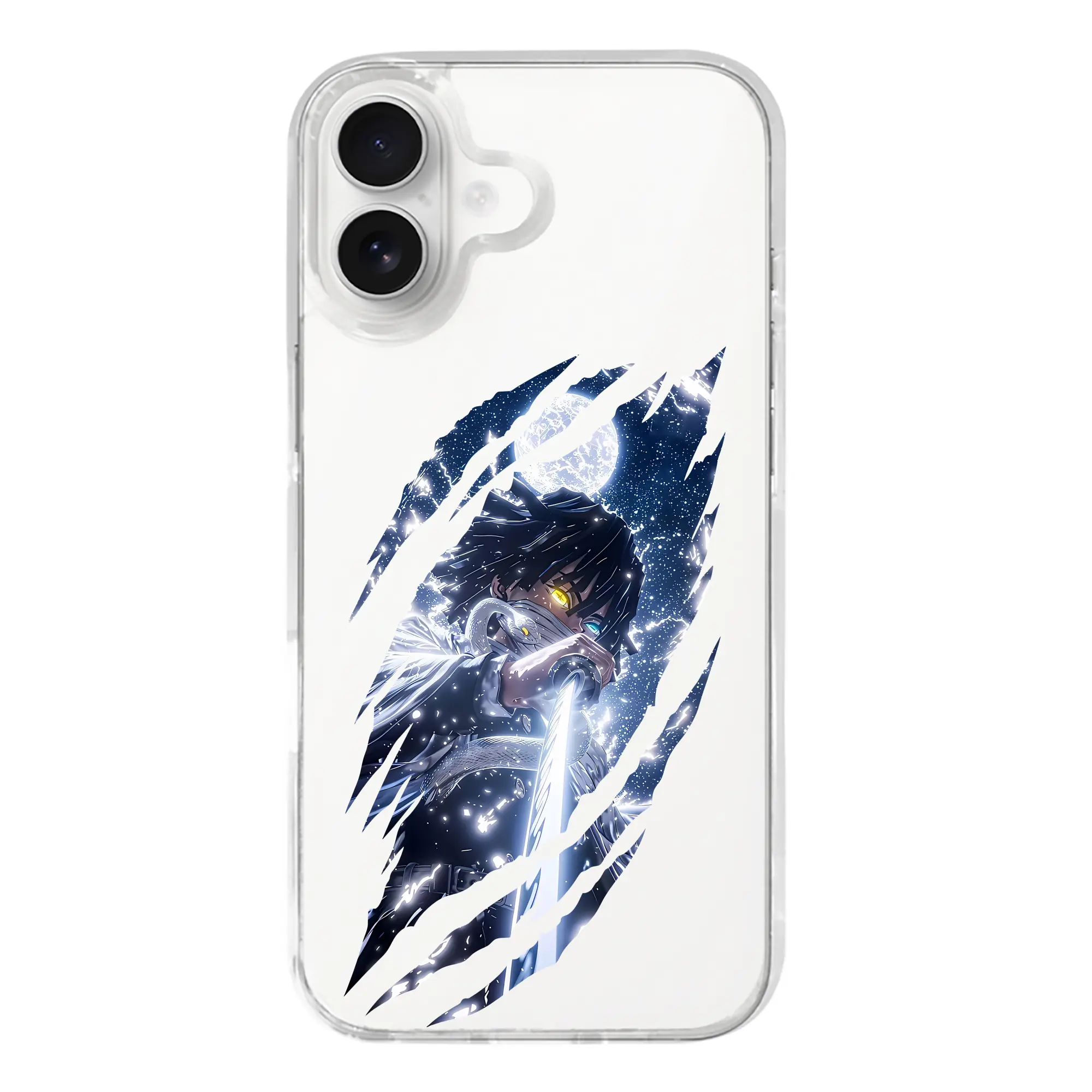 鬼滅の刃 グッズ,伊黒 小芭内 - iPhone 17シリーズ 透明スマホケース – 薄型・耐衝撃・精密フィット保護カバー